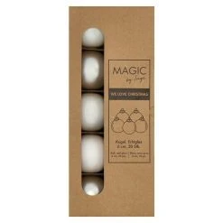 BAUHAUS Christbaumkugel Just White, Glas, Durchmesser: 6 Cm -Jalousien Verkäufe 12 579