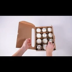 BAUHAUS Christbaumkugel Just White, Glas, Durchmesser: 6 Cm -Jalousien Verkäufe 12 580