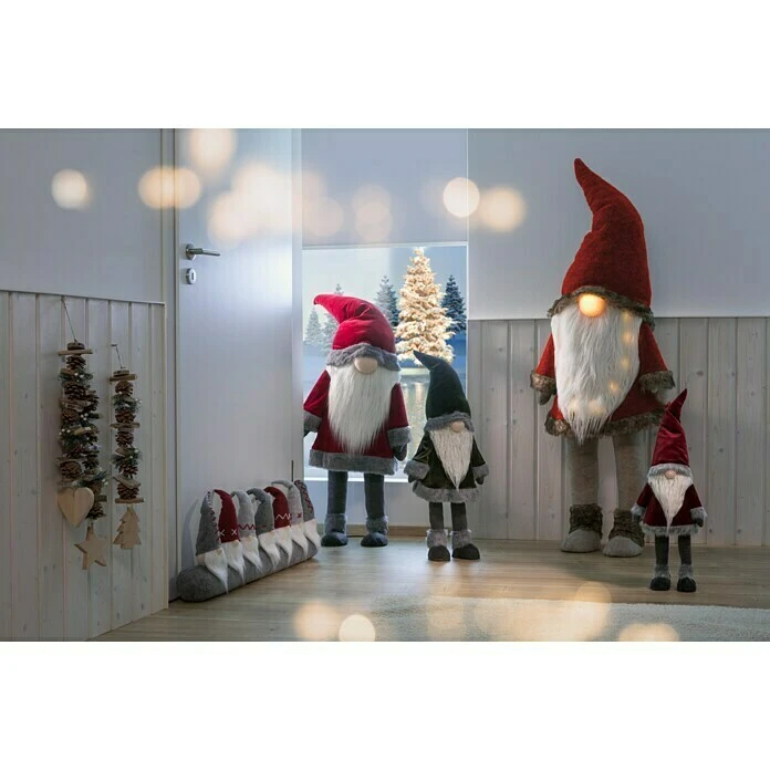 BAUHAUS Weihnachtsmann Wichtel Grün, Samt, 86 Cm 4 BAUHAUS Weihnachtsmann Wichtel Grün, Samt, 86 Cm – Bild 2