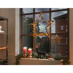 BAUHAUS Dekofigur Stern Aufsteller Holz, 50 Cm -Jalousien Verkäufe 12 621