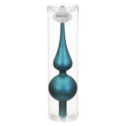 BAUHAUS Weihnachtskugeln 1 Stk., Blaugrün Matt, Glas