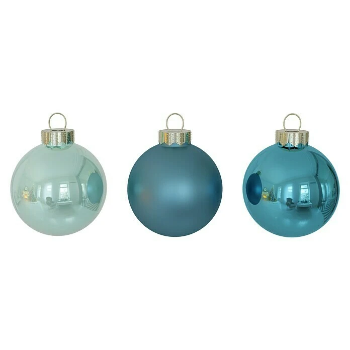 BAUHAUS Weihnachtskugeln 24 Stk., Durchmesser: 3 Cm, Green Emerald, Glas 3 BAUHAUS Weihnachtskugeln 24 Stk., Durchmesser: 3 Cm, Green Emerald, Glas