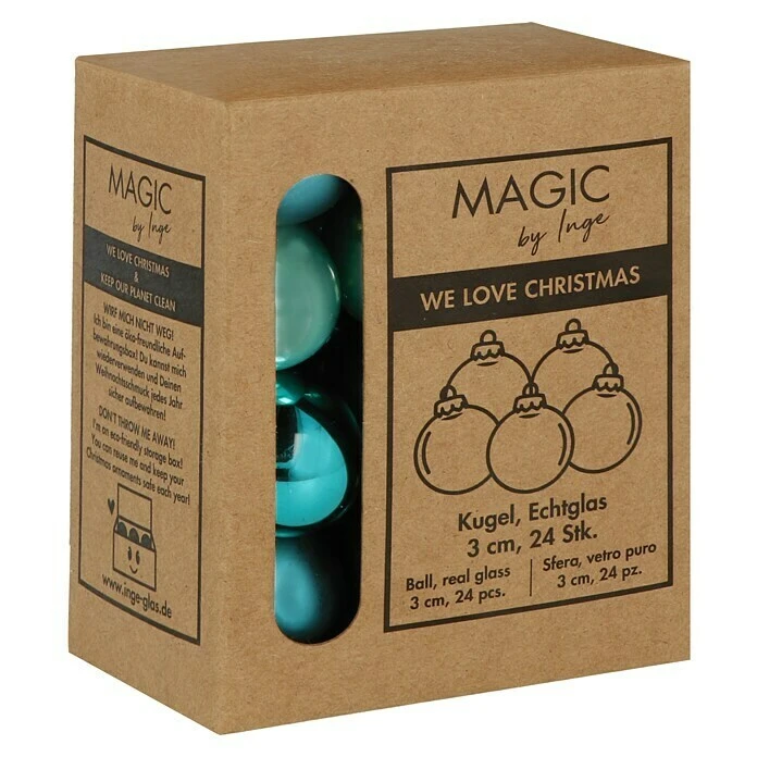 BAUHAUS Weihnachtskugeln 24 Stk., Durchmesser: 3 Cm, Green Emerald, Glas 7 BAUHAUS Weihnachtskugeln 24 Stk., Durchmesser: 3 Cm, Green Emerald, Glas – Bild 5