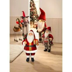 BAUHAUS Weihnachtsmann Höhe: 60 Cm, Mit Tannenausschnitt, Rot -Jalousien Verkäufe 12 707