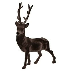 BAUHAUS Dekofigur Hirsch Braun, Kunststoff, Höhe: 40 Cm
