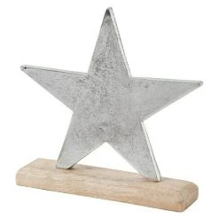 BAUHAUS Dekoartikel Höhe: 20 Cm, Natur/Silber