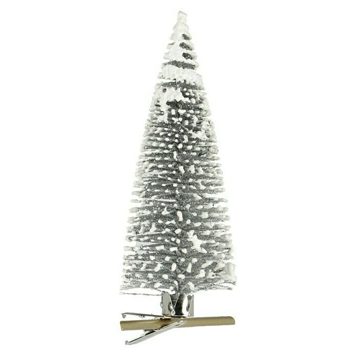 BAUHAUS Dekoelement Mini Baum Mit Clip Silber, Kunststoff, Höhe: 13 Cm 3 BAUHAUS Dekoelement Mini Baum Mit Clip Silber, Kunststoff, Höhe: 13 Cm