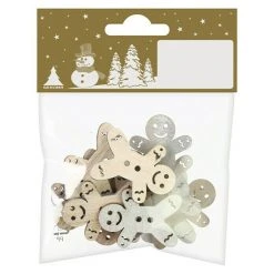 BAUHAUS Dekofigur Lebkuchenmann L X B X H: 12 X 9 X 2 Cm, Braun, Holz