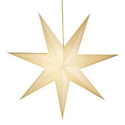 BAUHAUS Markslöjd Leuchtstern Saturnus Weiß, Durchmesser: 45 Cm