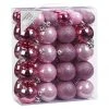 BAUHAUS Christbaumkugel-Mix Rosa, Kunststoff, Durchmesser: 4 Cm - 6 Cm, 50 Stk. -Jalousien Verkäufe 12 793