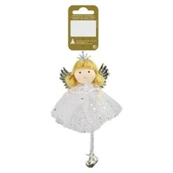 BAUHAUS Christbaumschmuck Weiß, Textil