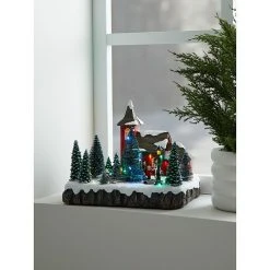 BAUHAUS Markslöjd Weihnachtsdorf Schwedenplatz Mehrfarbig, Timer, LED