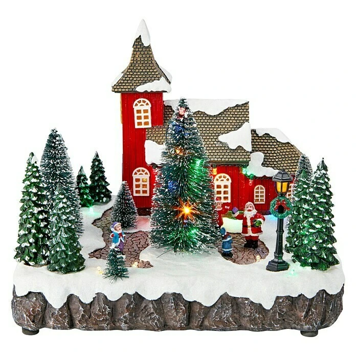 BAUHAUS Markslöjd Weihnachtsdorf Schwedenplatz Mehrfarbig, Timer, LED 4 BAUHAUS Markslöjd Weihnachtsdorf Schwedenplatz Mehrfarbig, Timer, LED – Bild 2