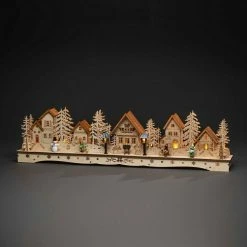 BAUHAUS Konstsmide LED-Holzsilhouette Innen, L X B X H: 78 X 9 X 18,5 Cm, Holz, Warmweiß