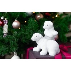 BAUHAUS Dekofigur Eisbär Stehend Weiß, Kunststoff, Höhe: 19 Cm