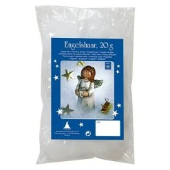 BAUHAUS Dekoartikel Engelshaar Weiß, Kunststoff, 20 G