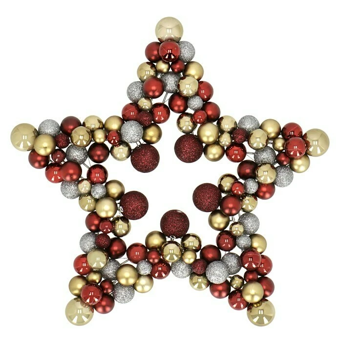 BAUHAUS Türkranz Stern Kunststoff, Rot, L X H: 42,5 X 41,5 Cm 3 BAUHAUS Türkranz Stern Kunststoff, Rot, L X H: 42,5 X 41,5 Cm