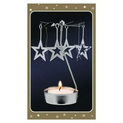 BAUHAUS Teelichthalter Weihnachtskarussell Stern B X H: 6,5 X 12 Cm, Metall
