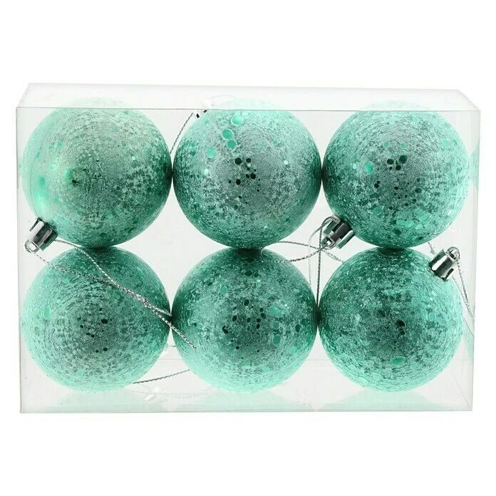 BAUHAUS Weihnachtskugeln 6 Stk., Durchmesser: 6 Cm, Grün, Kunststoff 3 BAUHAUS Weihnachtskugeln 6 Stk., Durchmesser: 6 Cm, Grün, Kunststoff
