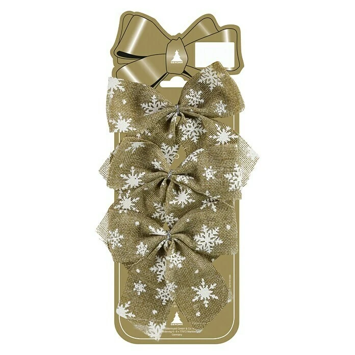 BAUHAUS Christbaumschmuck Kunststoff, 3 Stk. 3 BAUHAUS Christbaumschmuck Kunststoff, 3 Stk.