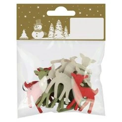 BAUHAUS Dekofigur Rehkitz L X B X H: 12 X 9 X 2 Cm, Rot, Holz