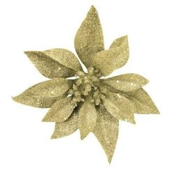 BAUHAUS Dekoblüten Blume Mit Clip Gold Gold, Kunststoff, 1 Stk.