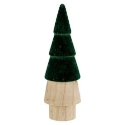BAUHAUS Dekofigur Weihnachtsbaum Höhe: 22 Cm, Holz, Grün